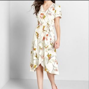 NWT Modcloth Poetic Presence Faux Wrap Dress 1x